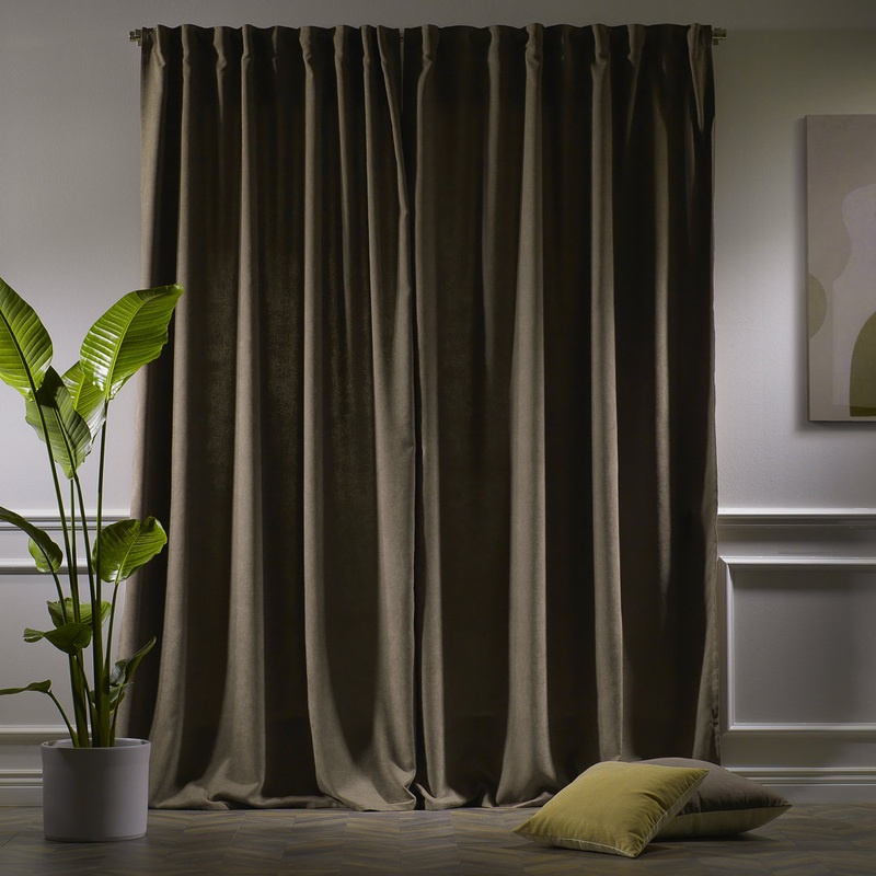 Extra wide x Extra Long Custom Made DecorativeSinglePanel Lilijan Home & Curtain Curtain Color: Light Brown Size per Panel: 52″ W x 168″ L