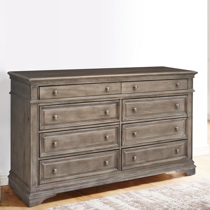 Boyer 8 Drawer 66” W Double Dresser Laurel Foundry Modern Farmhouse Color: Driftwood