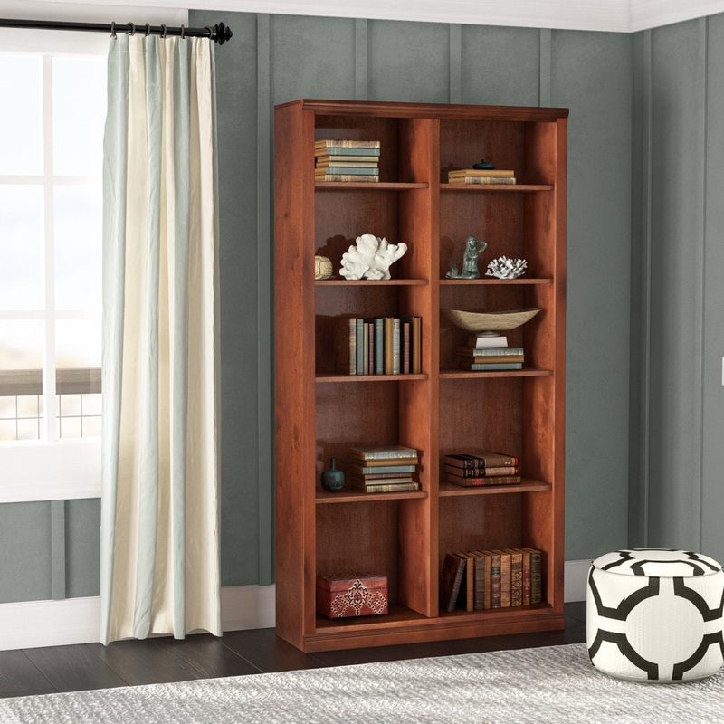 Coastal Double Wide Standard Bookcase Eagle Furniture Manufacturing Size: 48″ H x 45″ W x 13.75″ D Door Type: None, Finish: Tempting Turquoise